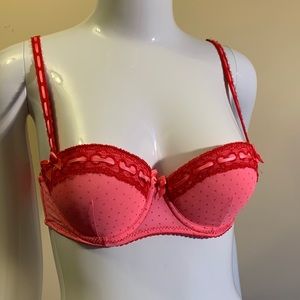 Cute Sexy Ribbon polka-dot push-up bra